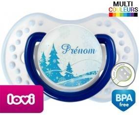 Sapin bleu + prénom: Sucette LOVI Dynamic-su7.fr