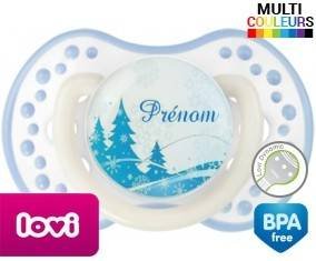 Sapin bleu + prénom: Sucette LOVI Dynamic-su7.fr