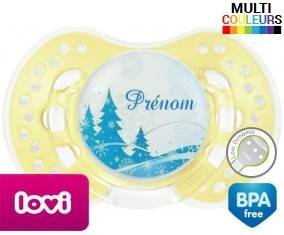 Sapin bleu + prénom: Sucette LOVI Dynamic-su7.fr