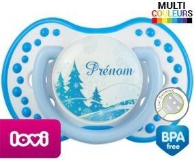 Sapin bleu + prénom: Sucette LOVI Dynamic-su7.fr