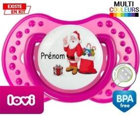 Père noël et cadeau + prénom: Sucette LOVI Dynamic-su7.fr