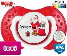 Père noël et cadeau + prénom: Sucette LOVI Dynamic-su7.fr