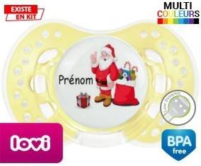 Père noël et cadeau + prénom: Sucette LOVI Dynamic-su7.fr