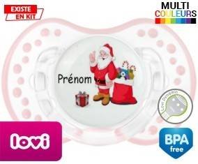 Père noël et cadeau + prénom: Sucette LOVI Dynamic-su7.fr