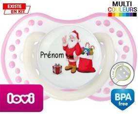 Père noël et cadeau + prénom: Sucette LOVI Dynamic-su7.fr