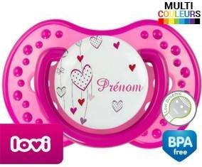 Coeur tendresse + prénom: Sucette LOVI Dynamic-su7.fr