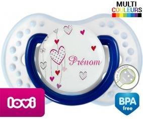Coeur tendresse + prénom: Sucette LOVI Dynamic-su7.fr
