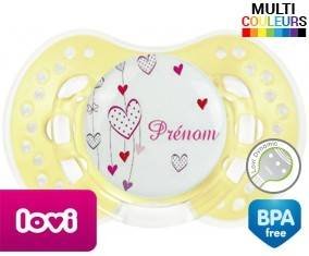 Coeur tendresse + prénom: Sucette LOVI Dynamic-su7.fr