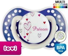 Coeur tendresse + prénom: Sucette LOVI Dynamic-su7.fr