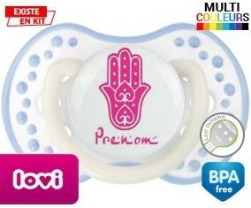 Main de fatma rose + prénom: Sucette LOVI Dynamic-su7.fr
