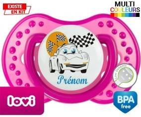 Voiture (garçon) + prénom: Sucette LOVI Dynamic-su7.fr