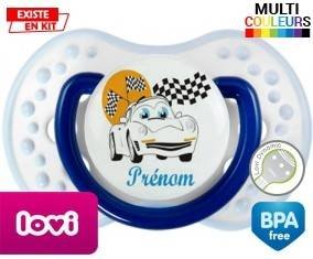 Voiture (garçon) + prénom: Sucette LOVI Dynamic-su7.fr