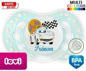 Voiture (garçon) + prénom: Sucette LOVI Dynamic-su7.fr