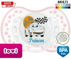 Voiture (garçon) + prénom: Sucette LOVI Dynamic-su7.fr