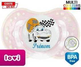Voiture (garçon) + prénom: Sucette LOVI Dynamic-su7.fr