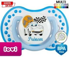 Voiture (garçon) + prénom: Sucette LOVI Dynamic-su7.fr