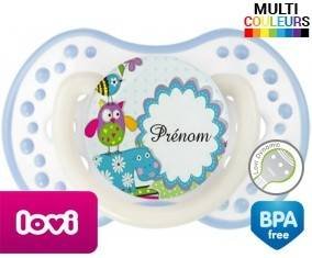 Hippopotame bleu + prénom: Sucette LOVI Dynamic-su7.fr