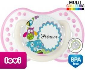 Hippopotame bleu + prénom: Sucette LOVI Dynamic-su7.fr