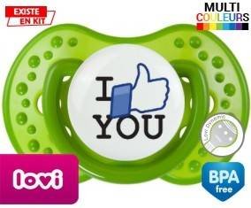 I love you pouce : Sucette LOVI Dynamic personnalisée