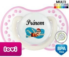 Natation + prénom: Sucette LOVI Dynamic-su7.fr