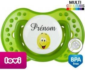 Tennis balle + prénom : Sucette LOVI Dynamic personnalisée