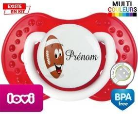 Rugby ballon + prénom: Sucette LOVI Dynamic-su7.fr
