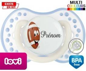 Rugby ballon + prénom: Sucette LOVI Dynamic-su7.fr