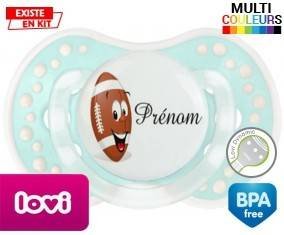 Rugby ballon + prénom: Sucette LOVI Dynamic-su7.fr