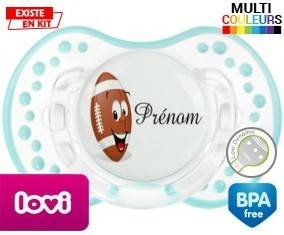 Rugby ballon + prénom: Sucette LOVI Dynamic-su7.fr