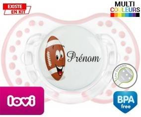 Rugby ballon + prénom: Sucette LOVI Dynamic-su7.fr