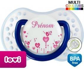 Oiseaux rose + prénom: Sucette LOVI Dynamic-su7.fr