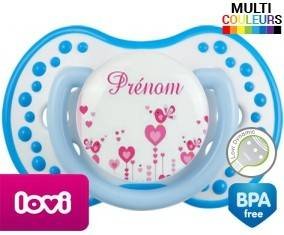 Oiseaux rose + prénom: Sucette LOVI Dynamic-su7.fr