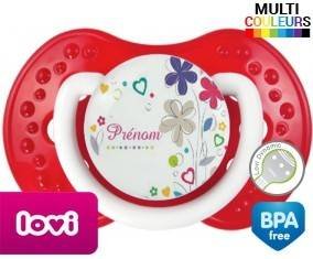 Fleur + prénom: Sucette LOVI Dynamic-su7.fr