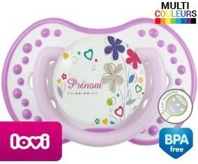 Fleur + prénom: Sucette LOVI Dynamic-su7.fr