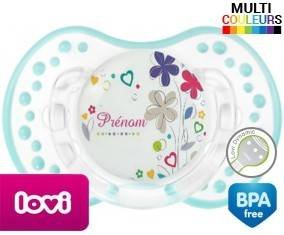 Fleur + prénom: Sucette LOVI Dynamic-su7.fr