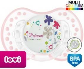 Fleur + prénom: Sucette LOVI Dynamic-su7.fr