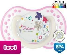 Fleur + prénom: Sucette LOVI Dynamic-su7.fr