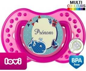 Baleine + prénom: Sucette LOVI Dynamic-su7.fr
