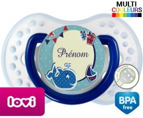 Baleine + prénom: Sucette LOVI Dynamic-su7.fr