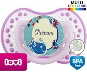 Baleine + prénom: Sucette LOVI Dynamic-su7.fr