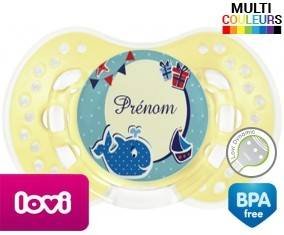 Baleine + prénom: Sucette LOVI Dynamic-su7.fr