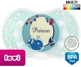 Baleine + prénom: Sucette LOVI Dynamic-su7.fr