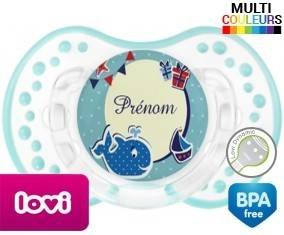 Baleine + prénom: Sucette LOVI Dynamic-su7.fr
