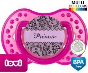 Dentelle + prénom: Sucette LOVI Dynamic-su7.fr
