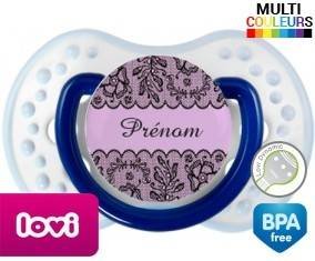 Dentelle + prénom: Sucette LOVI Dynamic-su7.fr