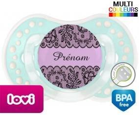 Dentelle + prénom: Sucette LOVI Dynamic-su7.fr