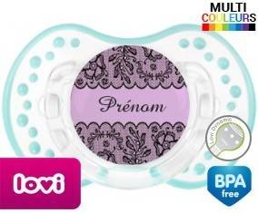 Dentelle + prénom: Sucette LOVI Dynamic-su7.fr