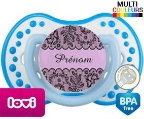 Dentelle + prénom: Sucette LOVI Dynamic-su7.fr