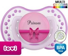 Flot rose + prénom: Sucette LOVI Dynamic-su7.fr