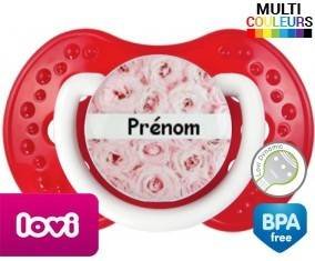 Roses + prénom: Sucette LOVI Dynamic-su7.fr